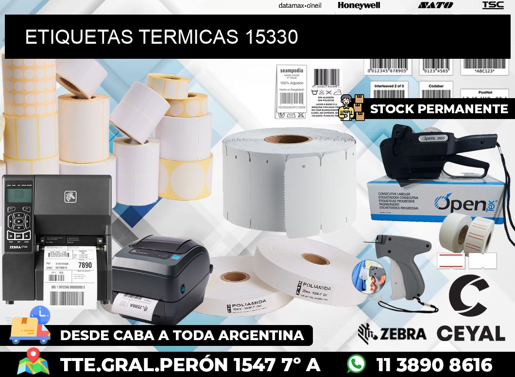 ETIQUETAS TERMICAS 15330