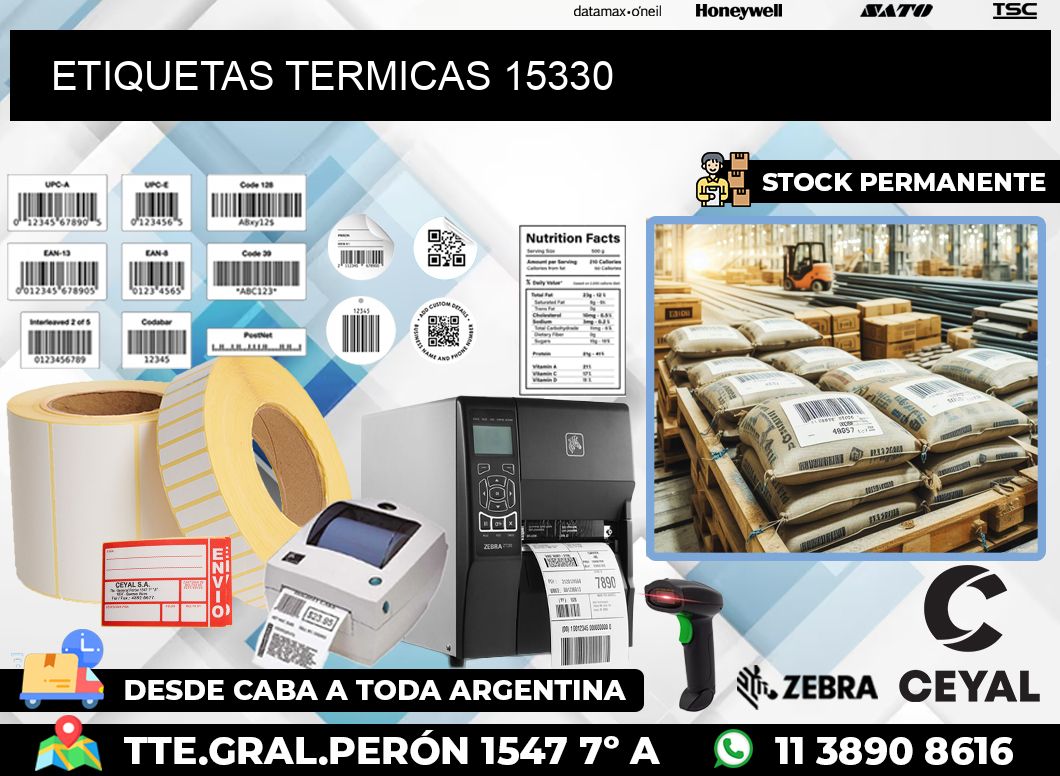 ETIQUETAS TERMICAS 15330