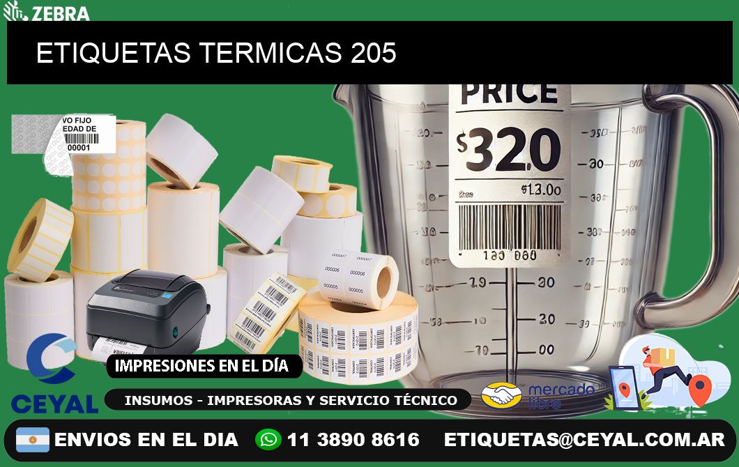 ETIQUETAS TERMICAS 205