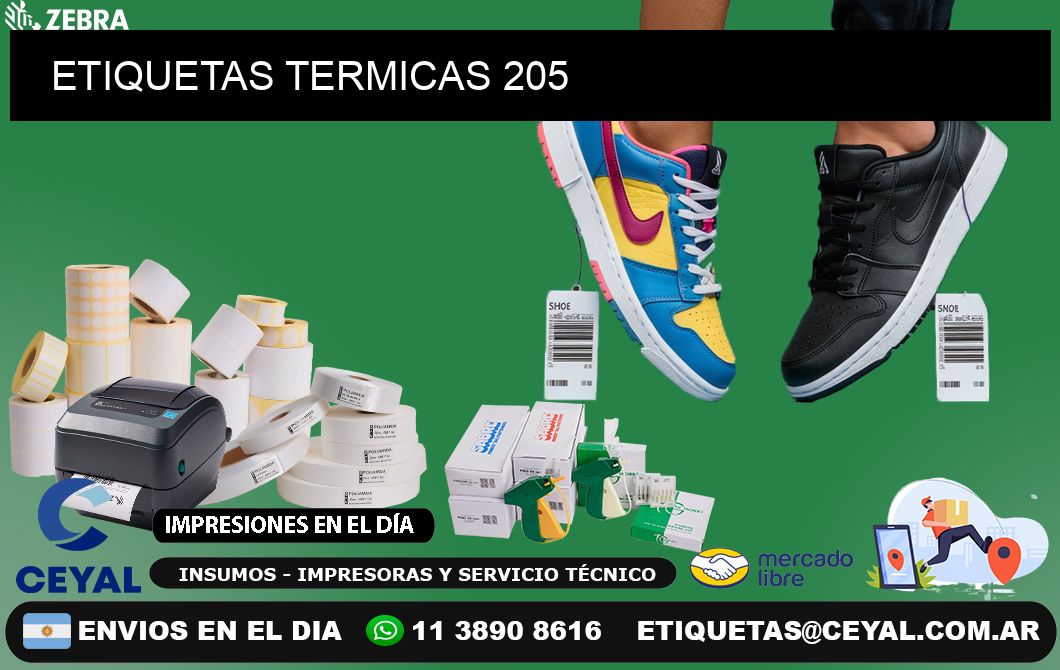 ETIQUETAS TERMICAS 205