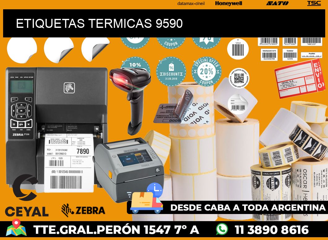 ETIQUETAS TERMICAS 9590