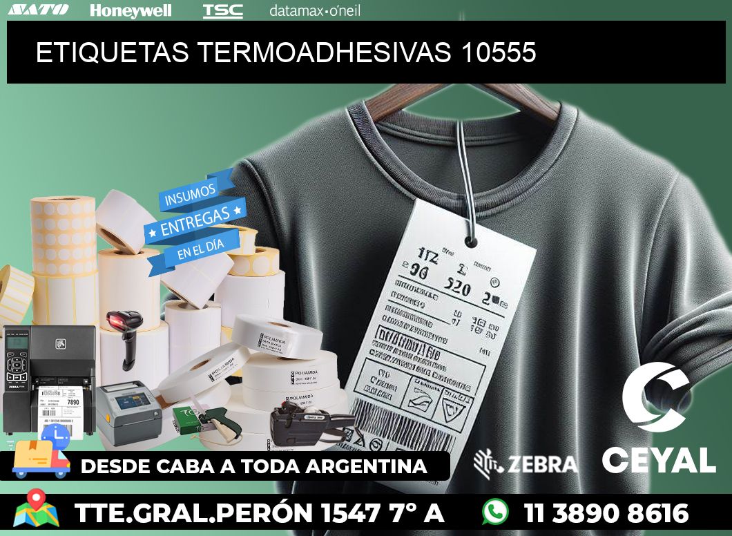 ETIQUETAS TERMOADHESIVAS 10555