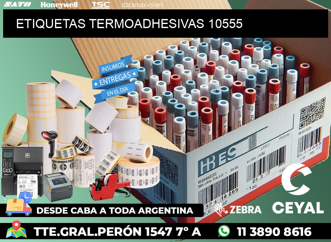 ETIQUETAS TERMOADHESIVAS 10555