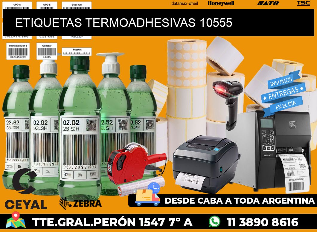 ETIQUETAS TERMOADHESIVAS 10555