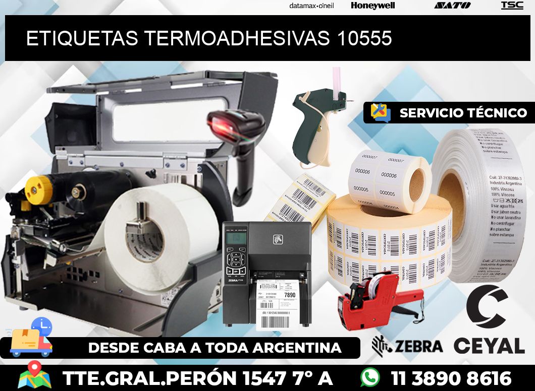 ETIQUETAS TERMOADHESIVAS 10555