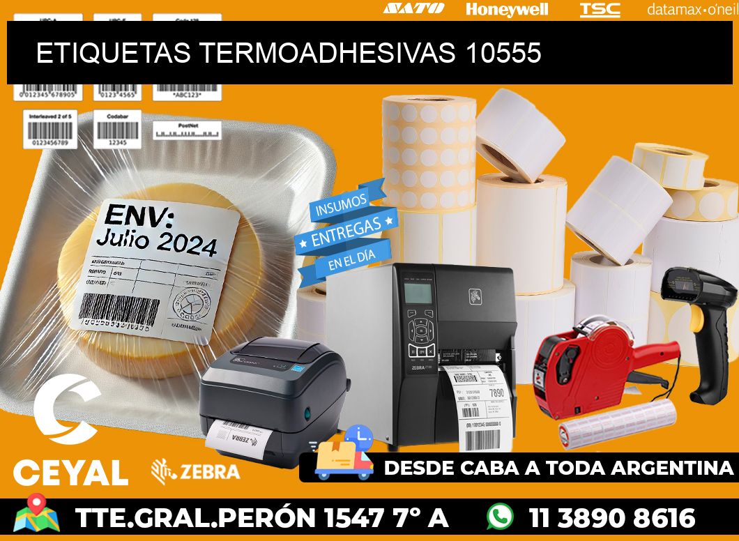 ETIQUETAS TERMOADHESIVAS 10555