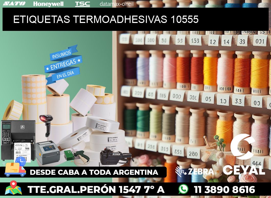 ETIQUETAS TERMOADHESIVAS 10555