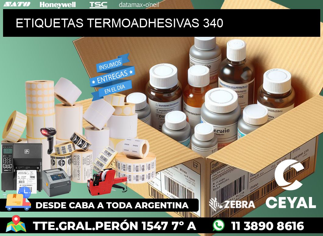 ETIQUETAS TERMOADHESIVAS 340