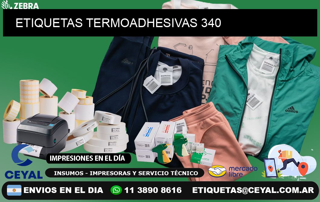 ETIQUETAS TERMOADHESIVAS 340