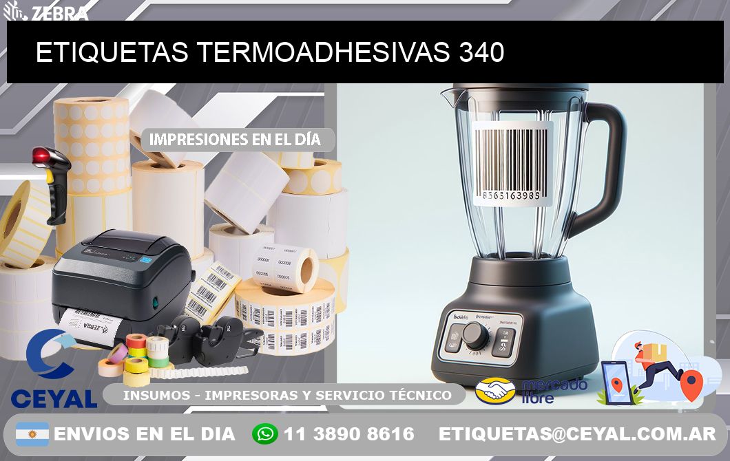 ETIQUETAS TERMOADHESIVAS 340