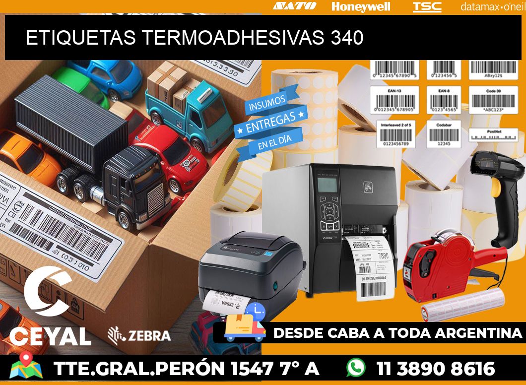 ETIQUETAS TERMOADHESIVAS 340