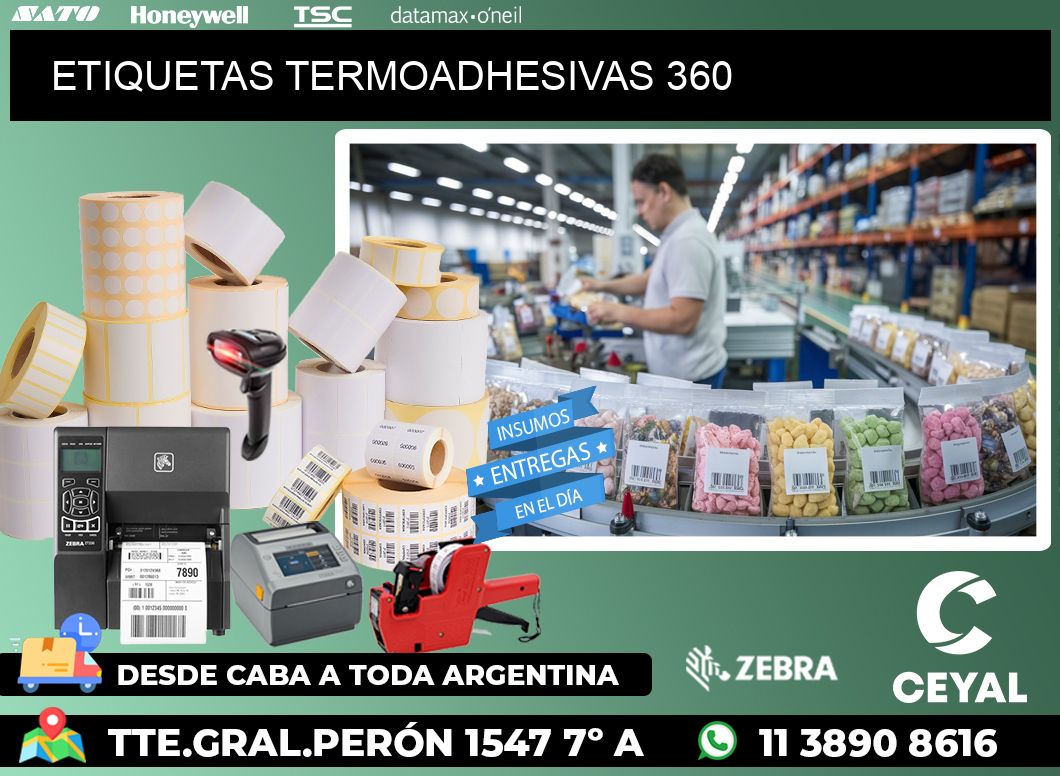 ETIQUETAS TERMOADHESIVAS 360