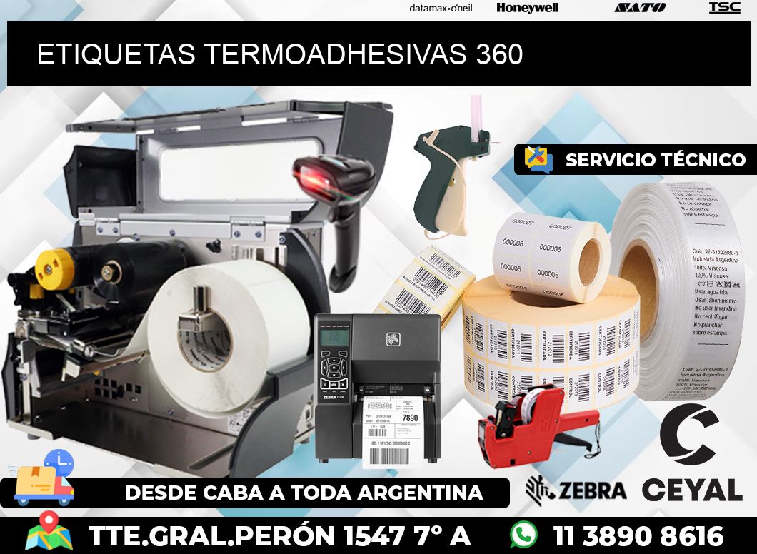 ETIQUETAS TERMOADHESIVAS 360