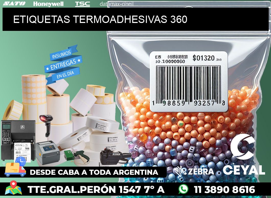 ETIQUETAS TERMOADHESIVAS 360