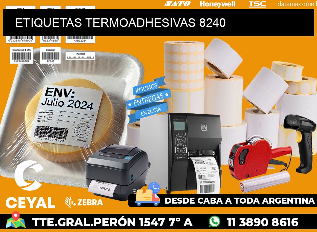 ETIQUETAS TERMOADHESIVAS 8240