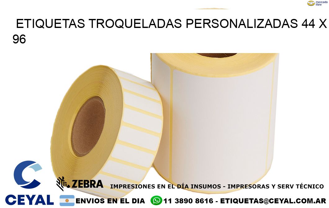 ETIQUETAS TROQUELADAS PERSONALIZADAS 44 x 96