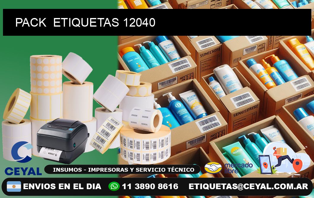 PACK  ETIQUETAS 12040