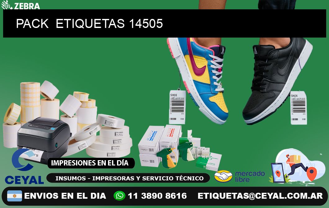 PACK  ETIQUETAS 14505