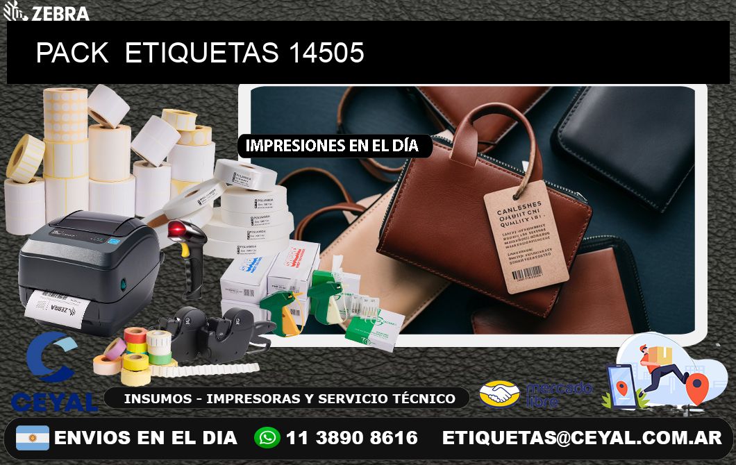 PACK  ETIQUETAS 14505