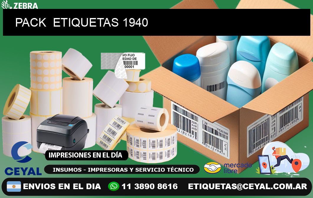 PACK  ETIQUETAS 1940