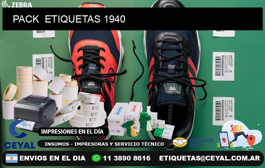 PACK  ETIQUETAS 1940