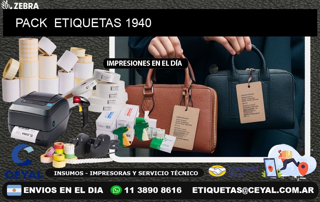 PACK  ETIQUETAS 1940