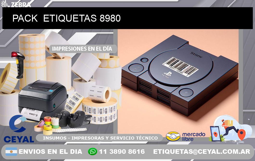 PACK  ETIQUETAS 8980