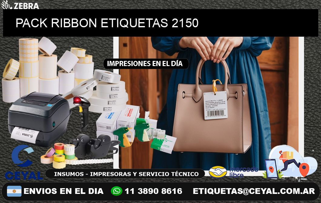PACK RIBBON ETIQUETAS 2150