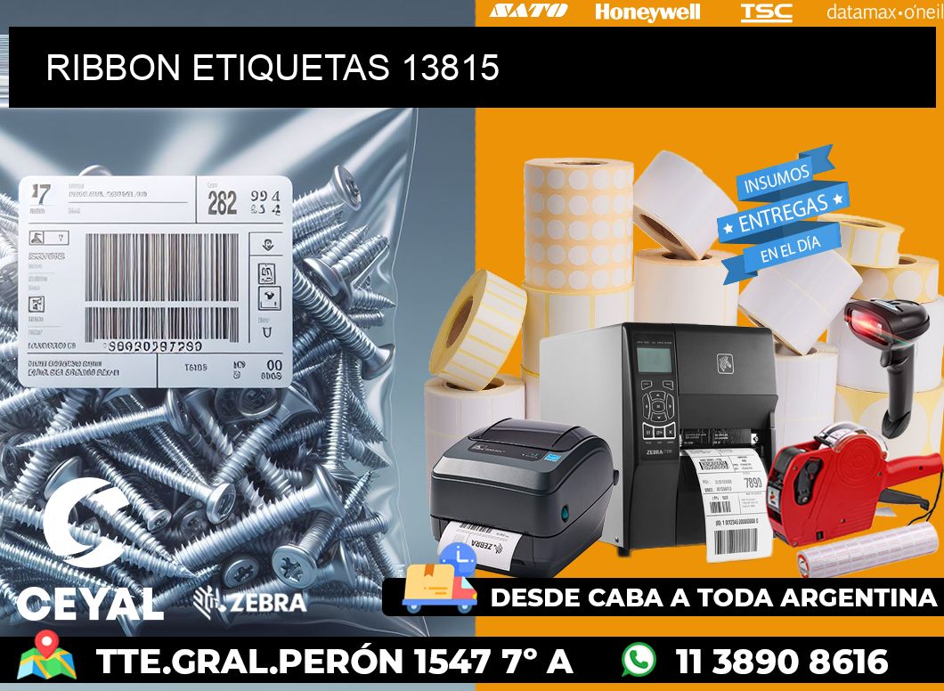 RIBBON ETIQUETAS 13815