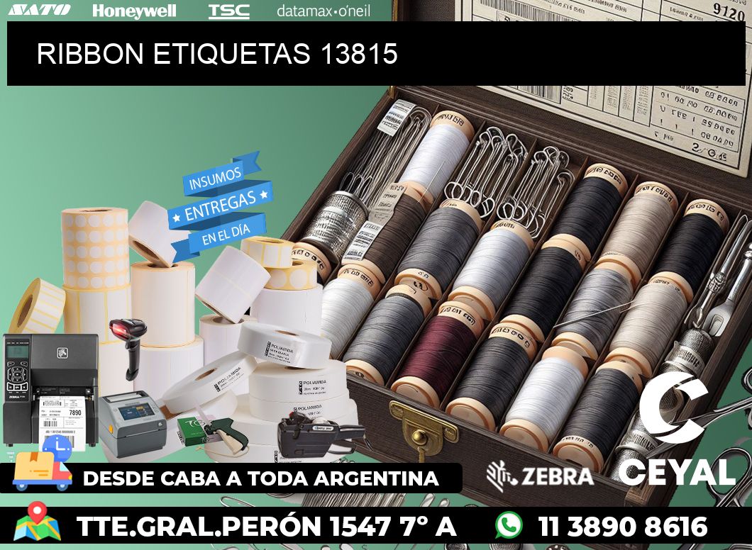 RIBBON ETIQUETAS 13815