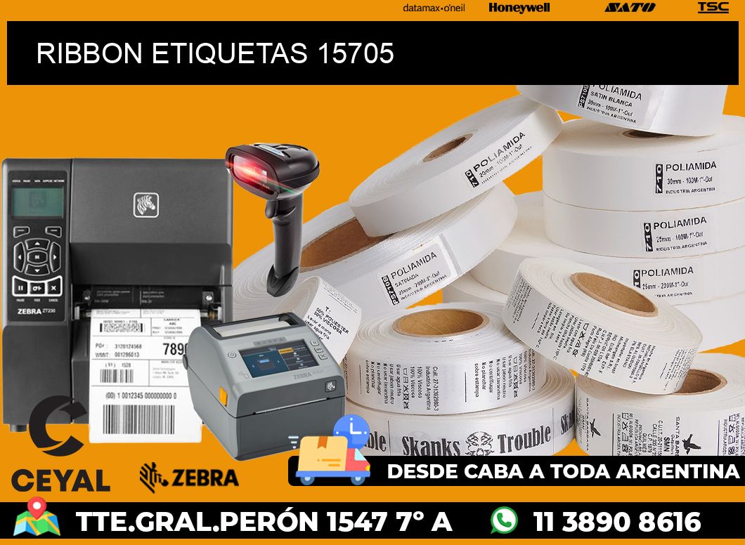 RIBBON ETIQUETAS 15705