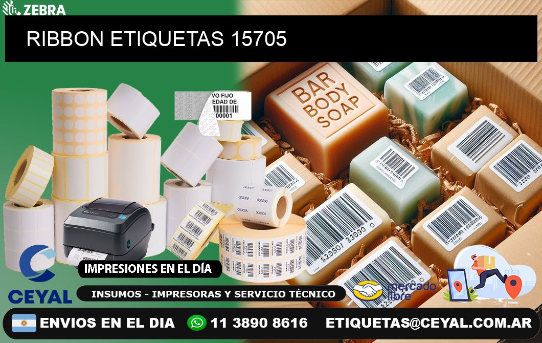 RIBBON ETIQUETAS 15705