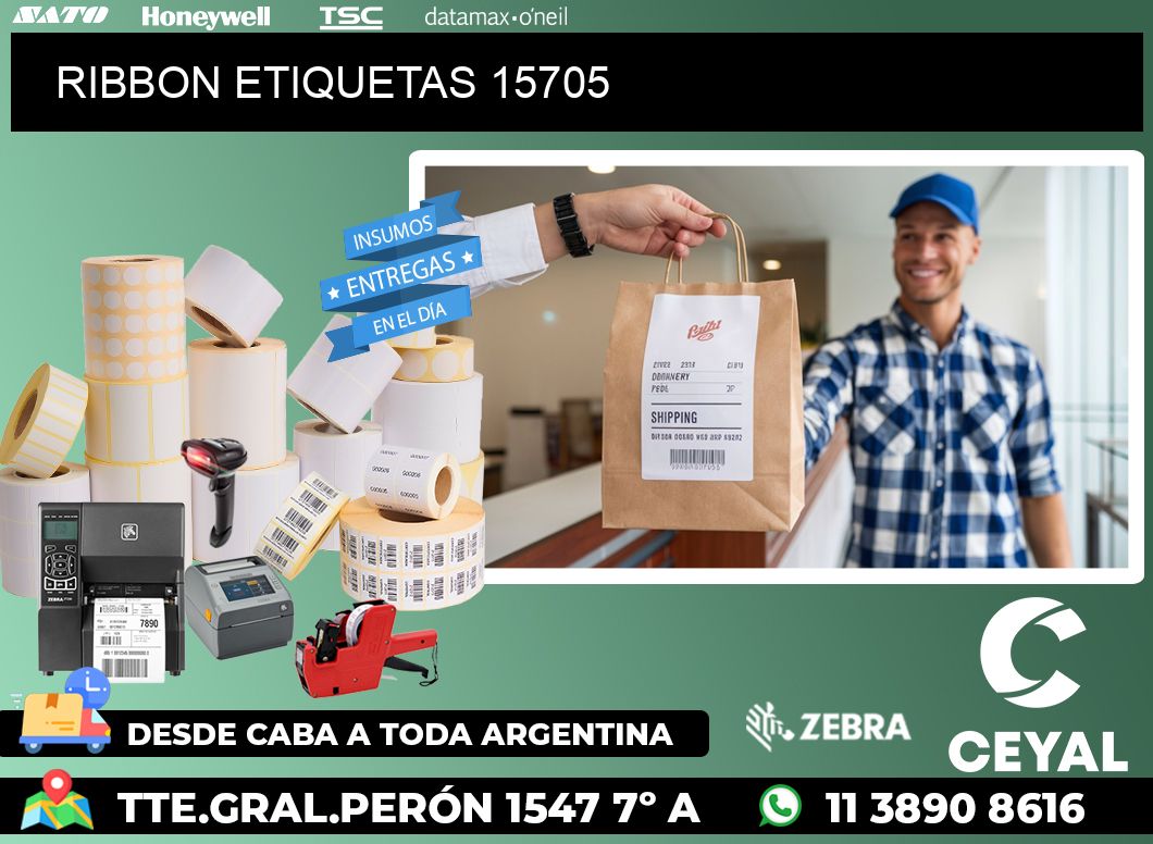 RIBBON ETIQUETAS 15705