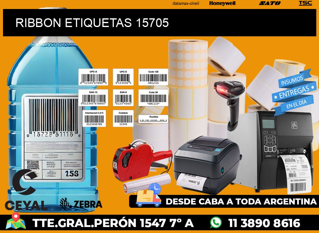 RIBBON ETIQUETAS 15705