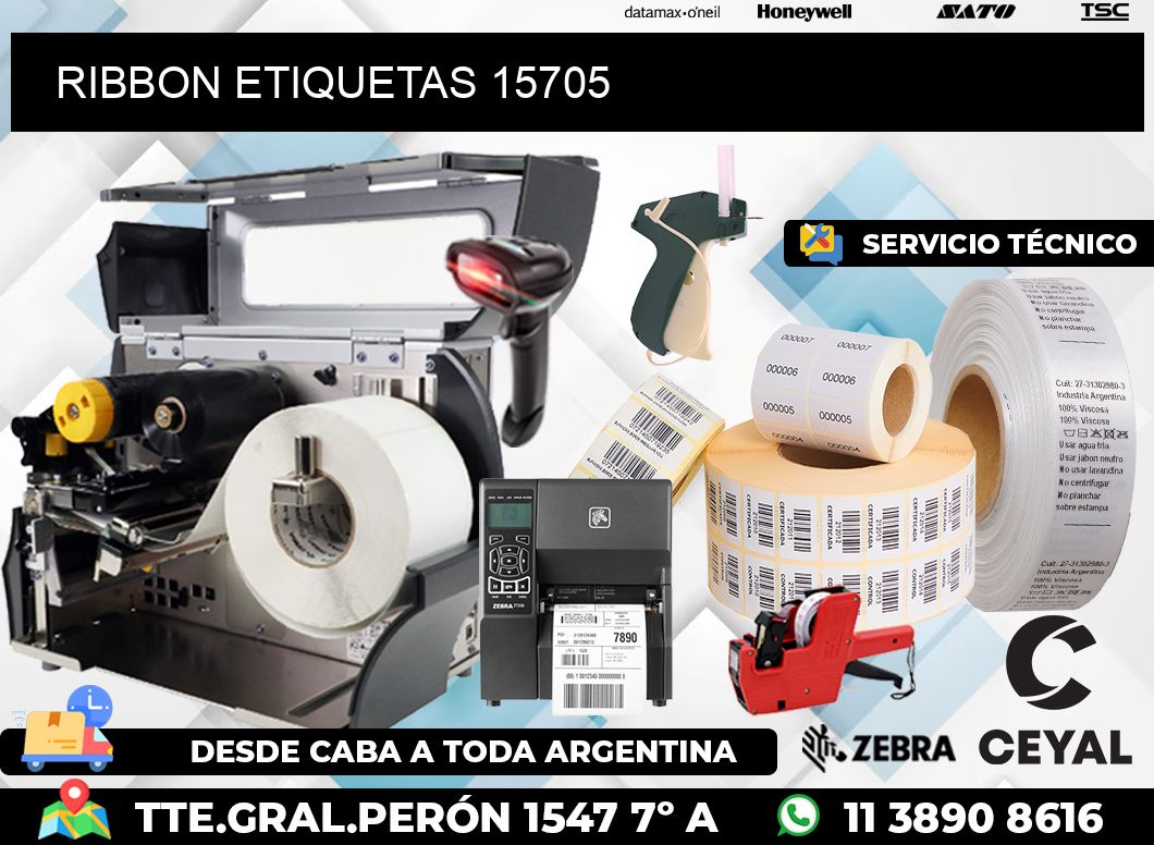 RIBBON ETIQUETAS 15705