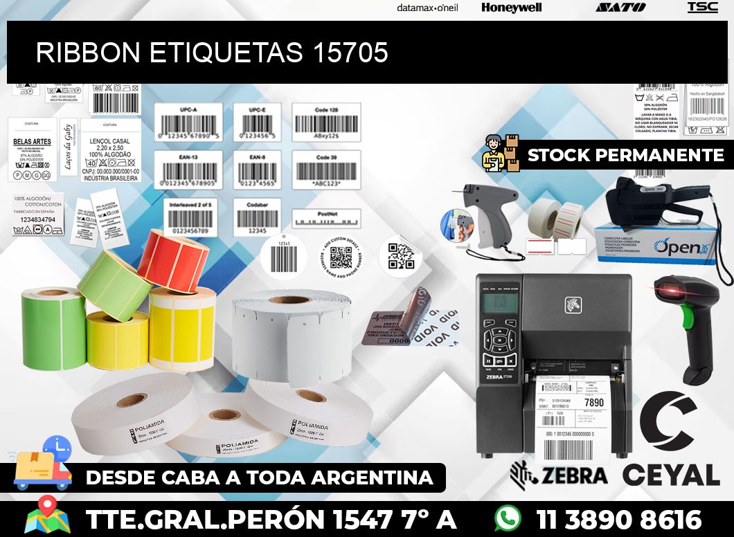 RIBBON ETIQUETAS 15705