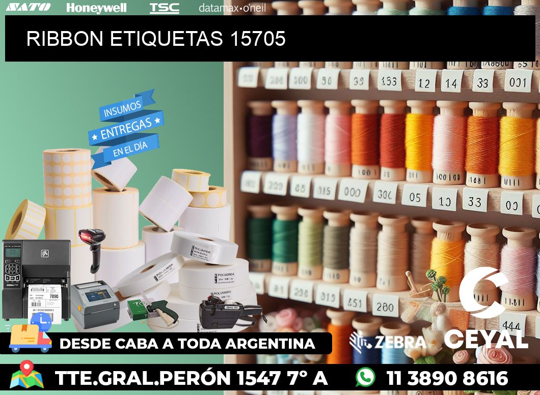 RIBBON ETIQUETAS 15705