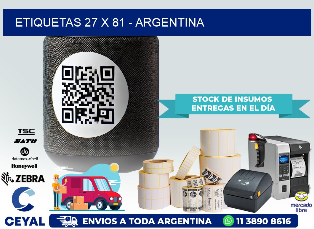 ETIQUETAS 27 x 81 – ARGENTINA