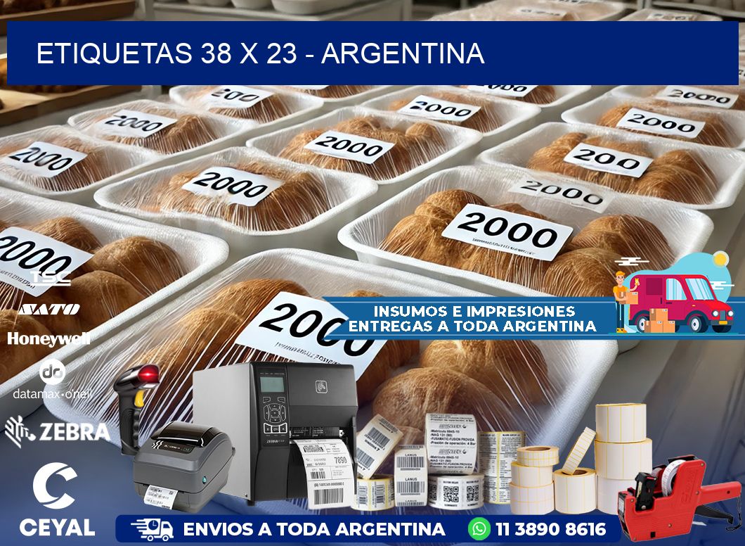 ETIQUETAS 38 x 23 - ARGENTINA