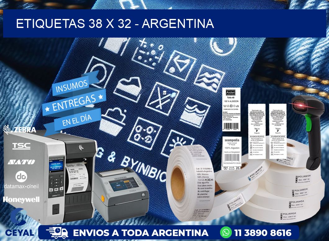 ETIQUETAS 38 x 32 - ARGENTINA