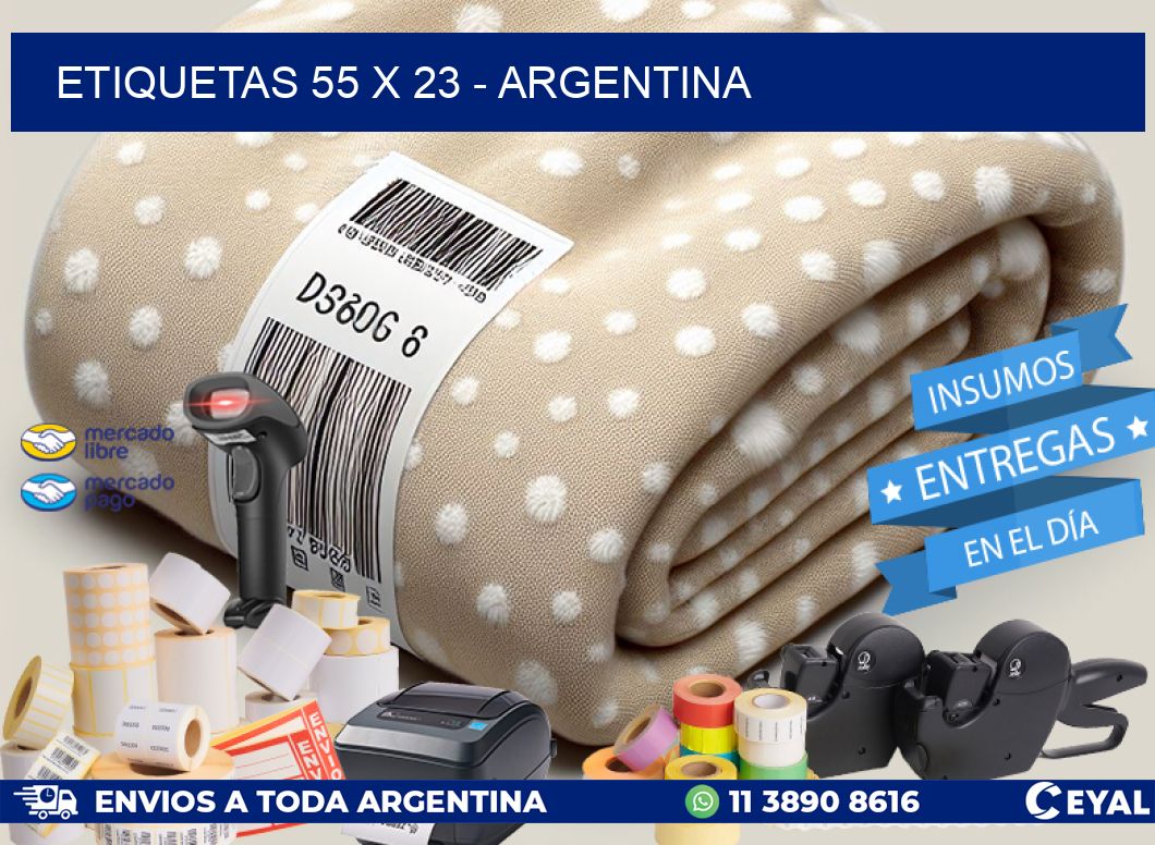 ETIQUETAS 55 x 23 - ARGENTINA