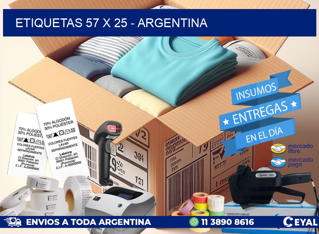 ETIQUETAS 57 x 25 – ARGENTINA