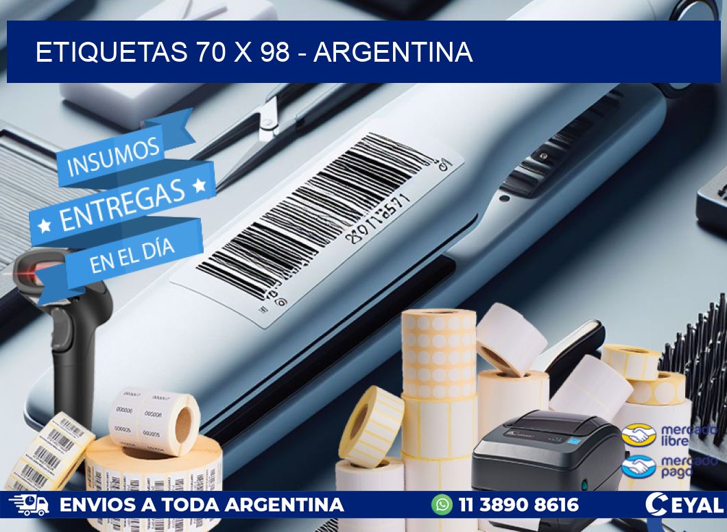 ETIQUETAS 70 x 98 - ARGENTINA