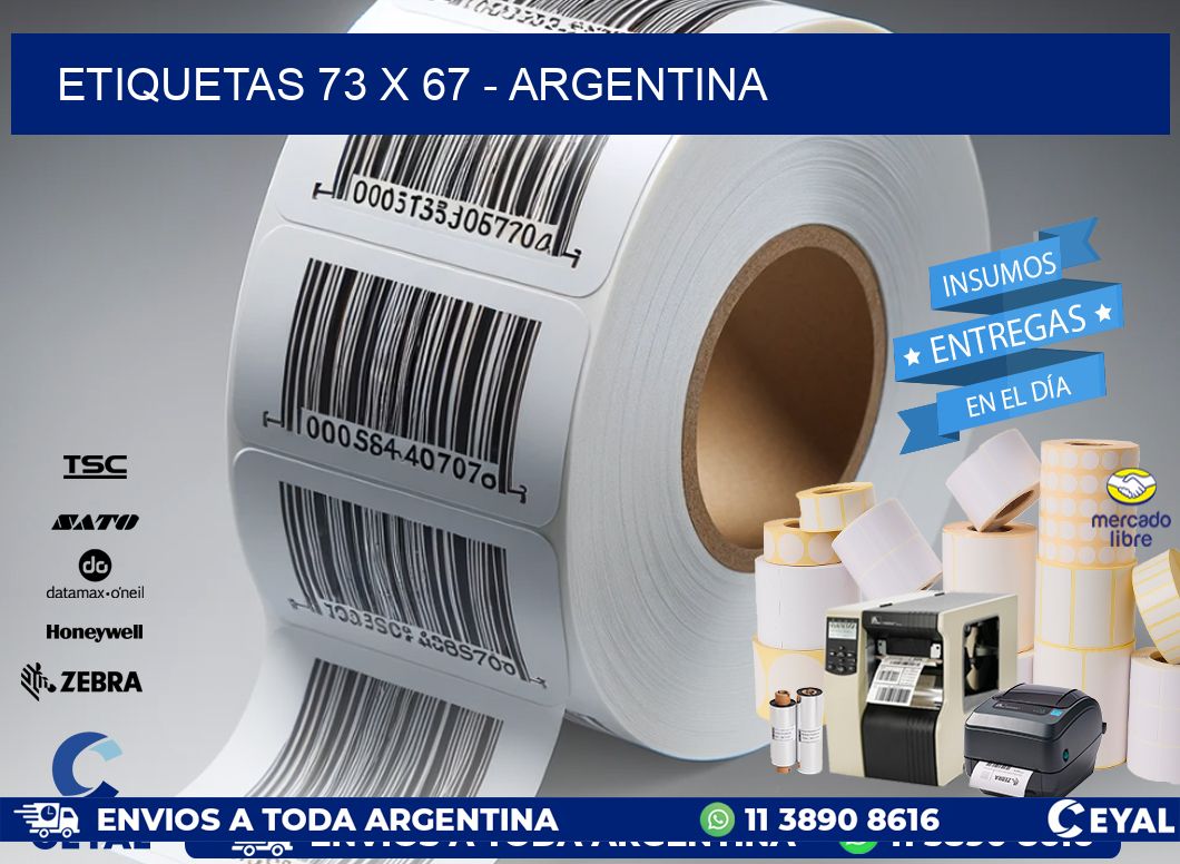 ETIQUETAS 73 x 67 - ARGENTINA