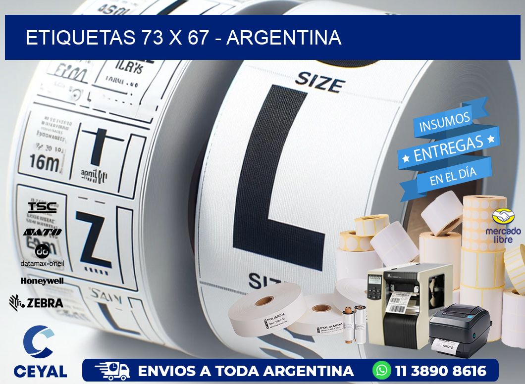 ETIQUETAS 73 x 67 - ARGENTINA