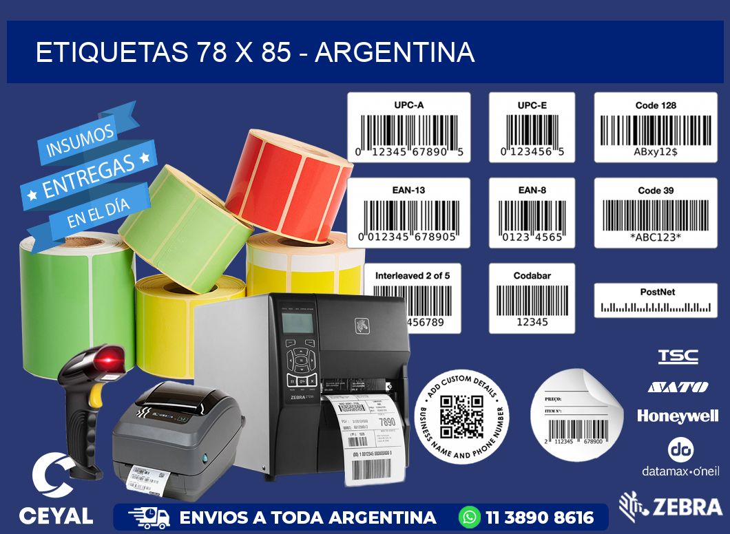 ETIQUETAS 78 x 85 - ARGENTINA