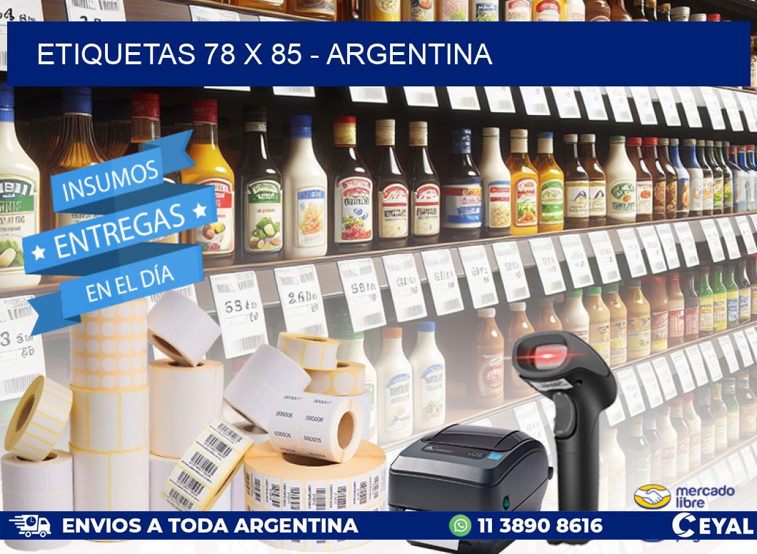 ETIQUETAS 78 x 85 - ARGENTINA