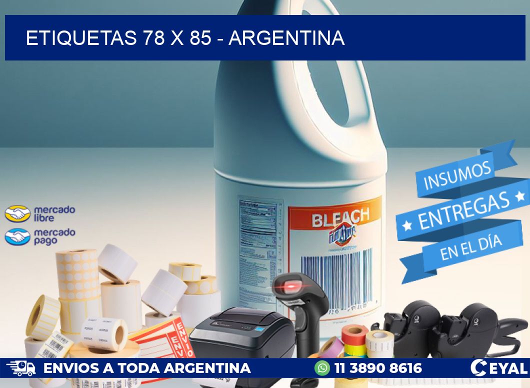 ETIQUETAS 78 x 85 - ARGENTINA