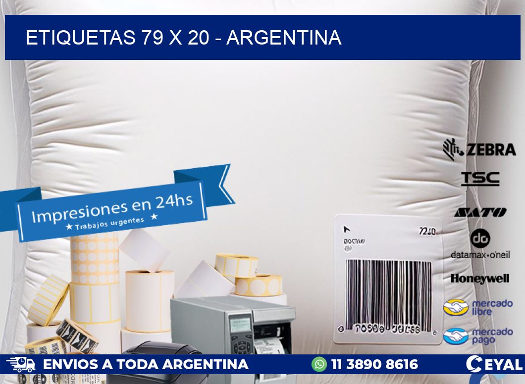 ETIQUETAS 79 x 20 - ARGENTINA