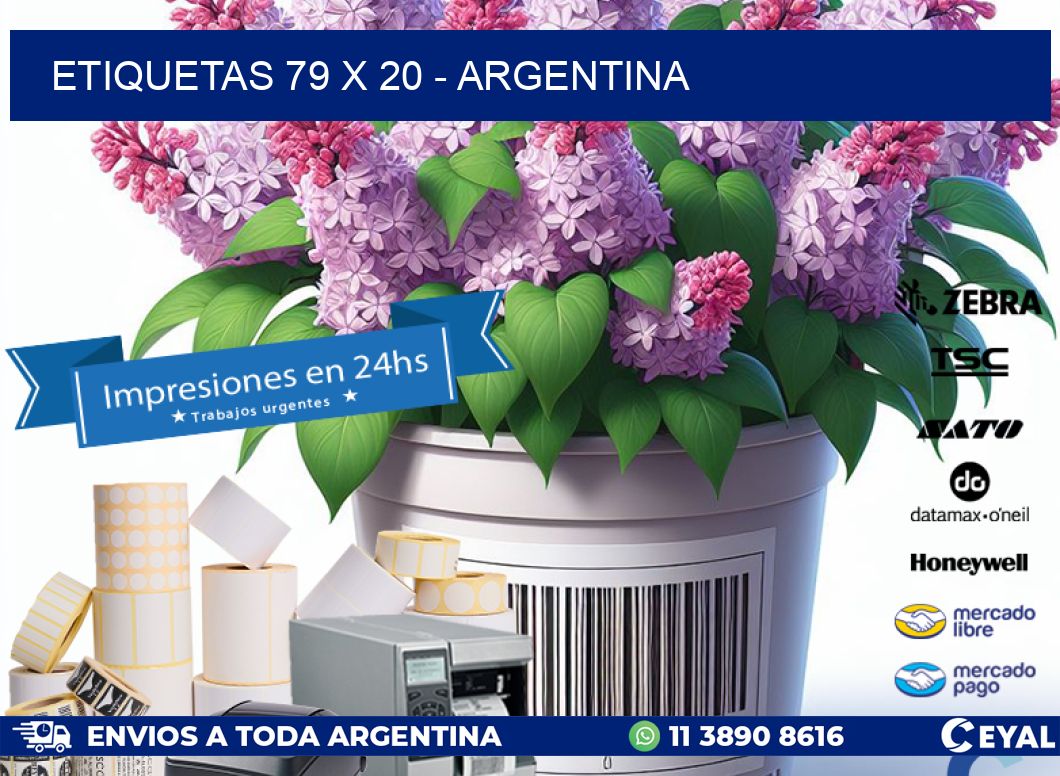 ETIQUETAS 79 x 20 - ARGENTINA